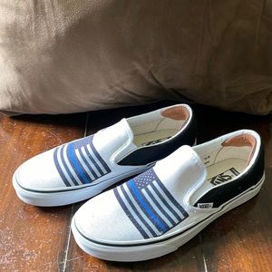 Vans brand canvas slip ons